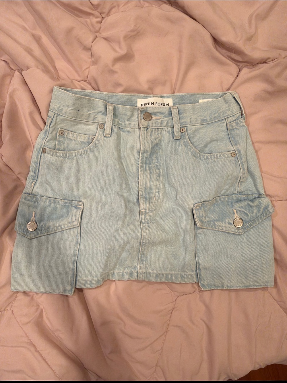 Aritzia Cargo Denim Skirt
